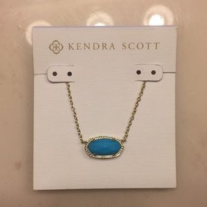 NWT Elisa Pendant Necklace In Turquoise